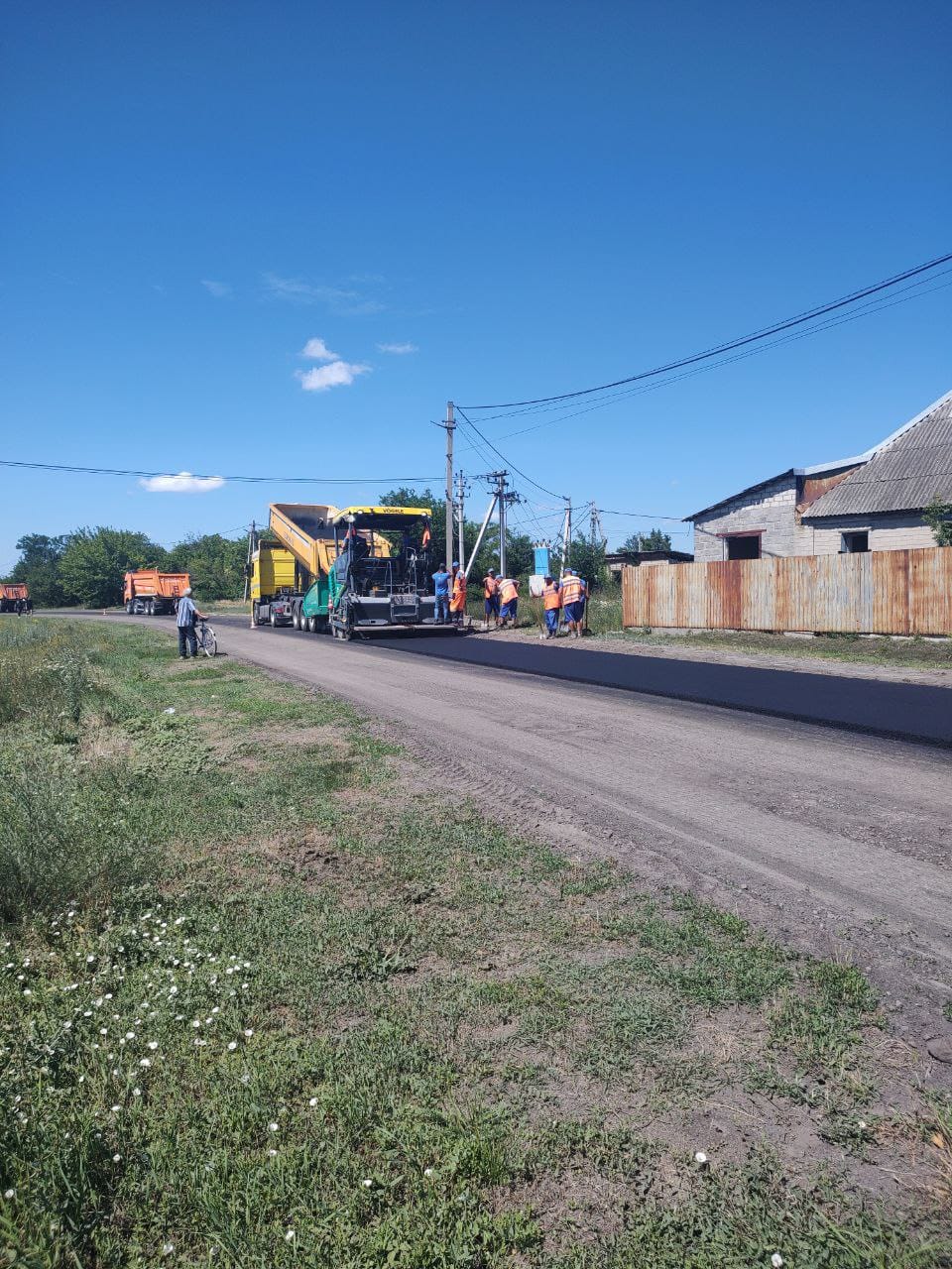 Укладка МЗ Б-10 в Павлограде – общий вид